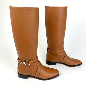 Salvatore Ferragamo Sarah Knee High Boot, NWT, in box.